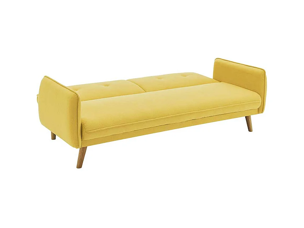 Schlafsofa in Gelb Rücken Klappmechanik