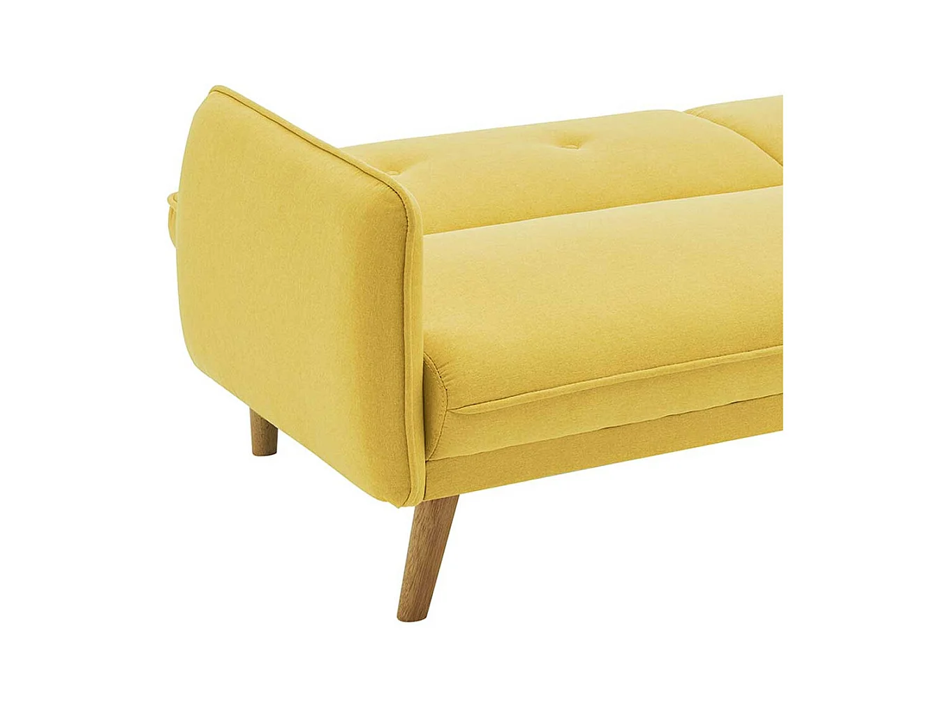 Schlafsofa in Gelb Rücken Klappmechanik