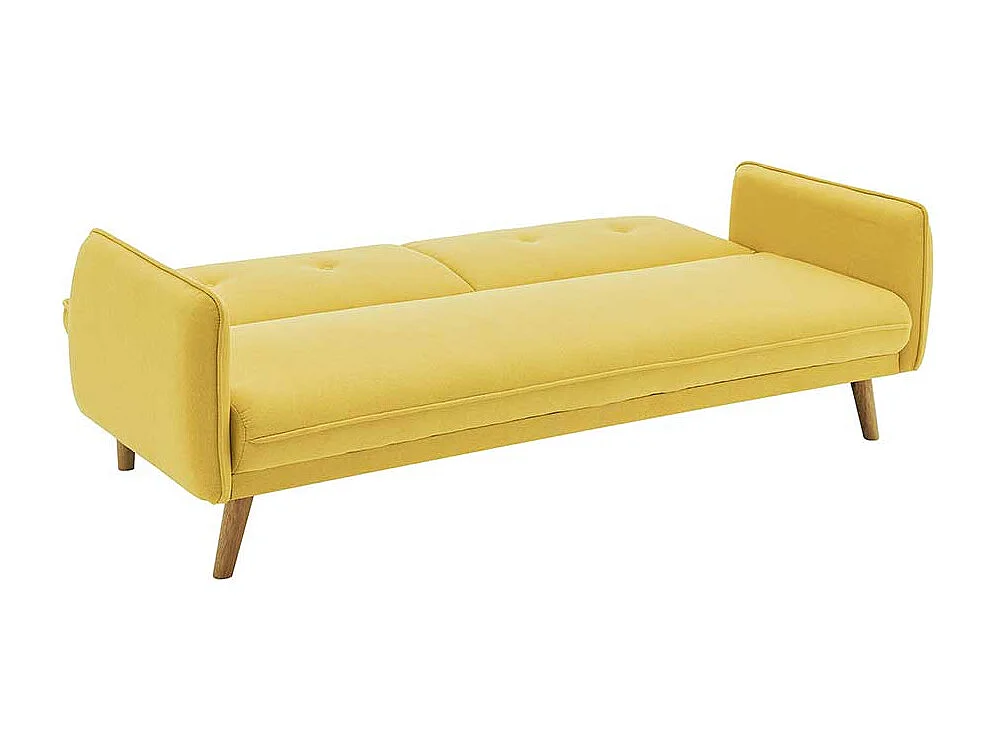 Schlafsofa in Gelb Rücken Klappmechanik