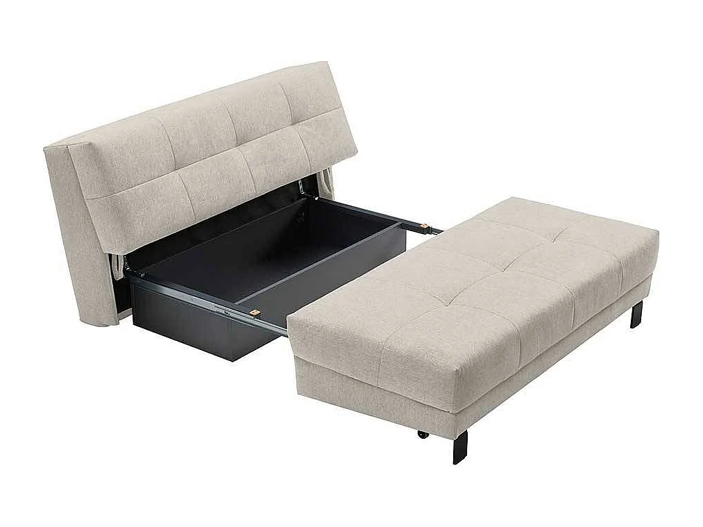 Bettcouch Made in Germany Vierfußgestell aus Metall