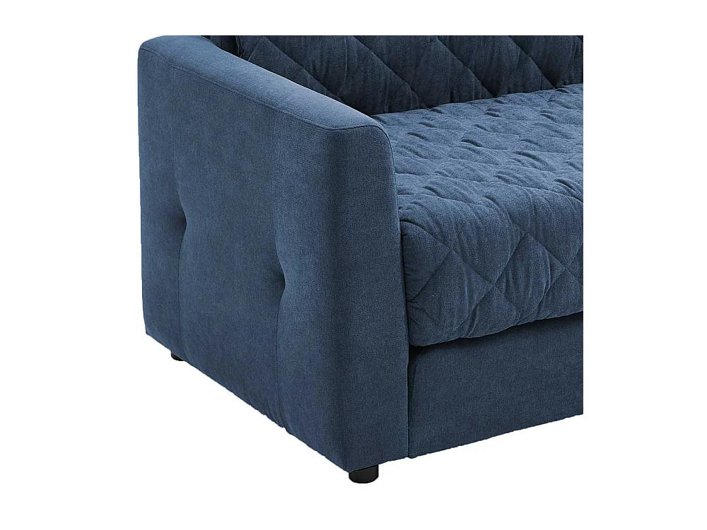 Zweisitzer Schlafsofa in Blau Taschenfederkern
