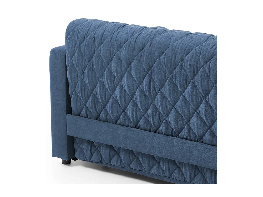 Zweisitzer Schlafsofa in Blau Taschenfederkern