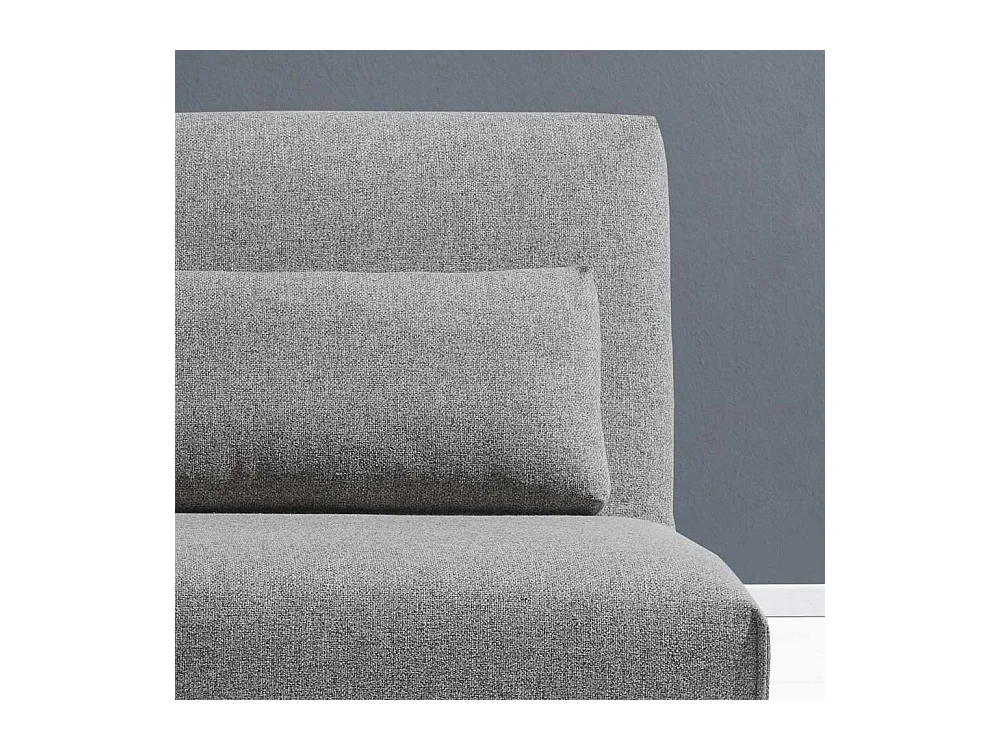 Schlafcouch in Grau Stoff 85 cm hoch