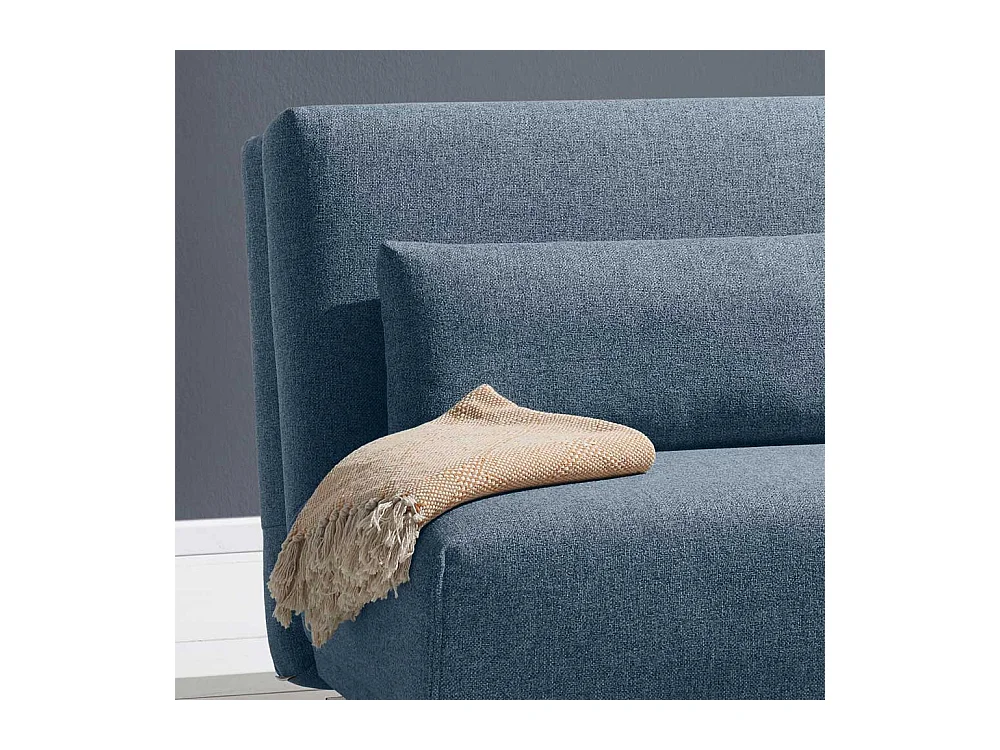 Klappcouch in Blau Stoff Made in Germany