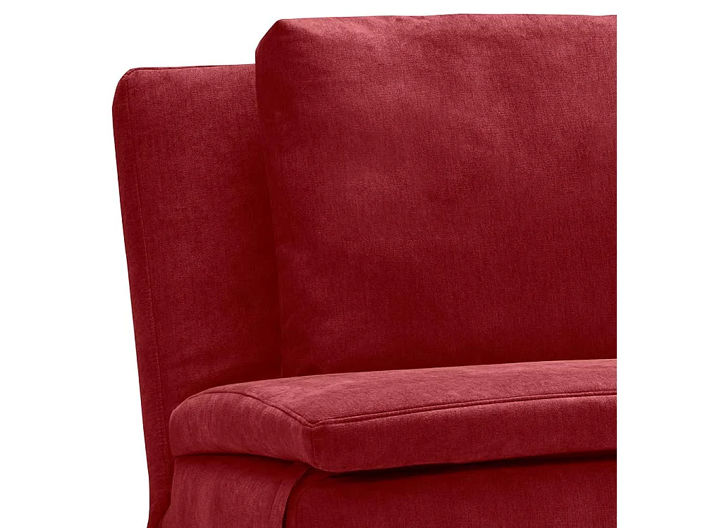 Schlafsofa rot modern Made in Germany Microvelour