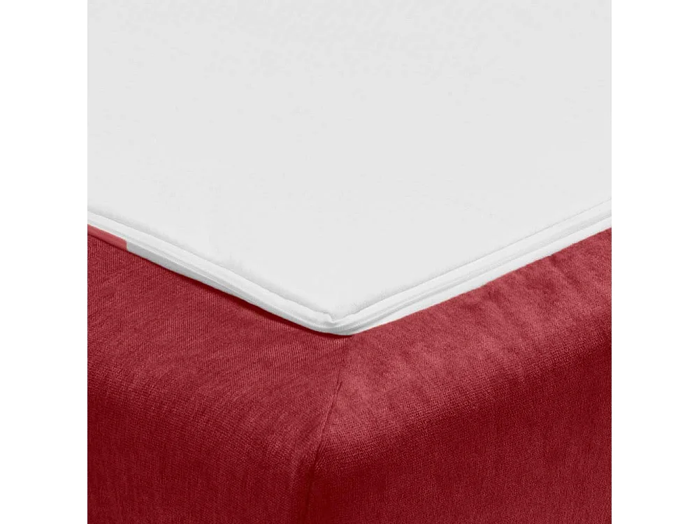 Schlafsofa rot modern Made in Germany Microvelour