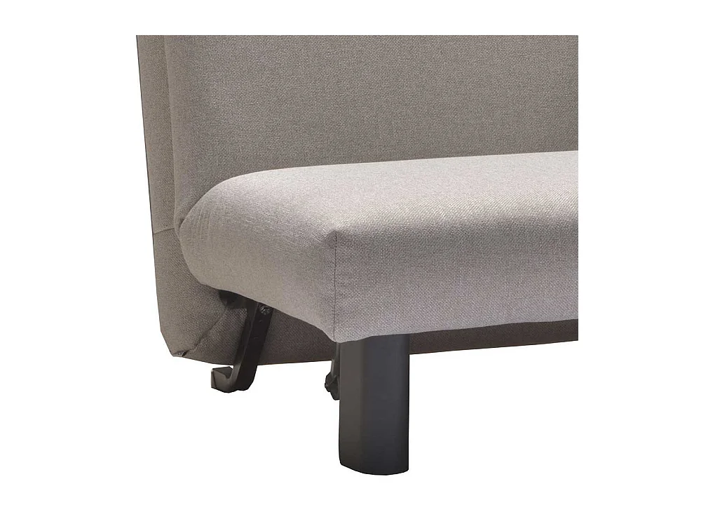 Bettcouch in Hellgrau Stoff modern