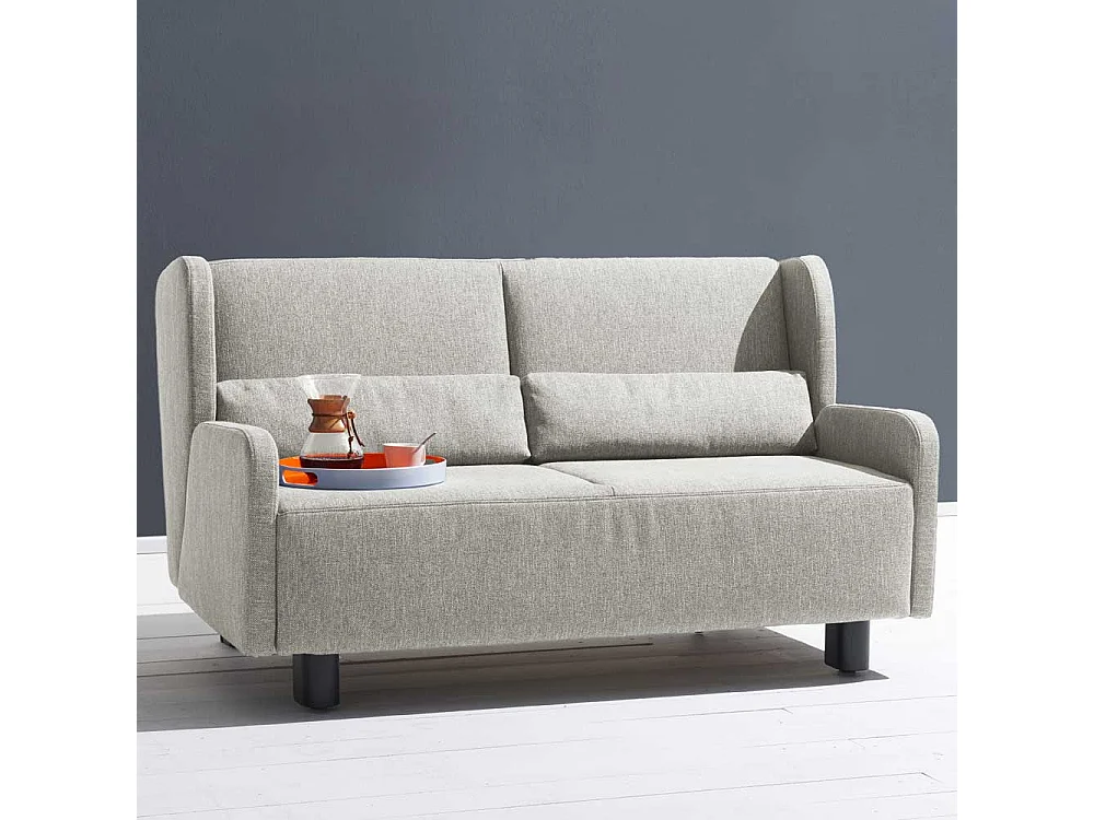 Schlafsofa in Beige Webstoff Made in Germany