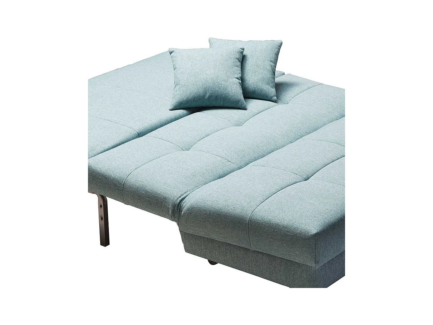 Schlafsofa in Türkis Webstoff