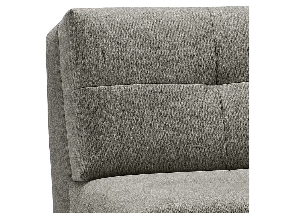 Zweisitzer Schlafsofa in Grau Vierfußgestell aus Metall