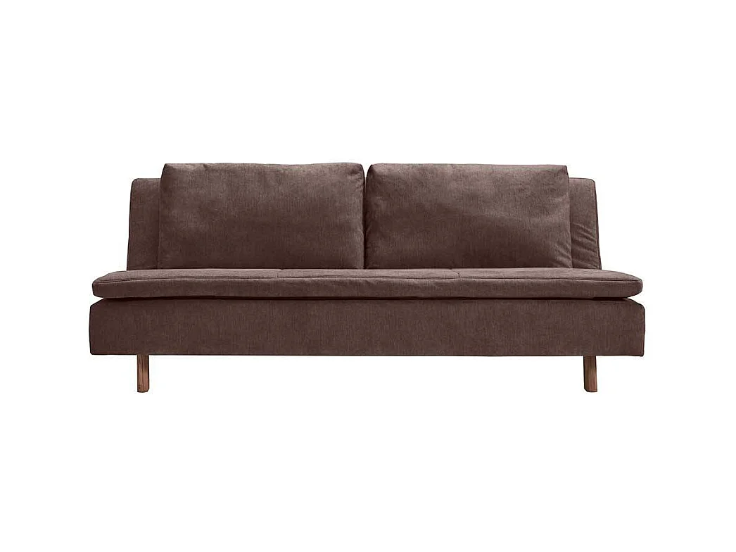 Bettcouch dunkelbraun mit Rücken Klappmechanik 45 cm Sitzhöhe
