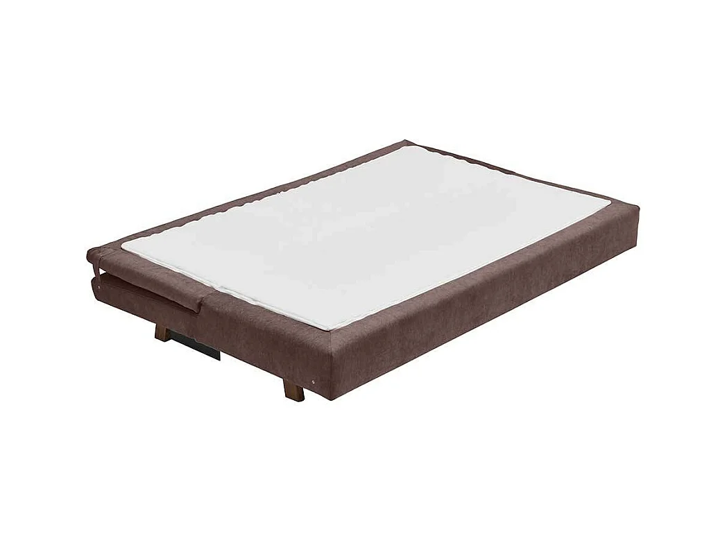 Bettcouch dunkelbraun mit Rücken Klappmechanik 45 cm Sitzhöhe
