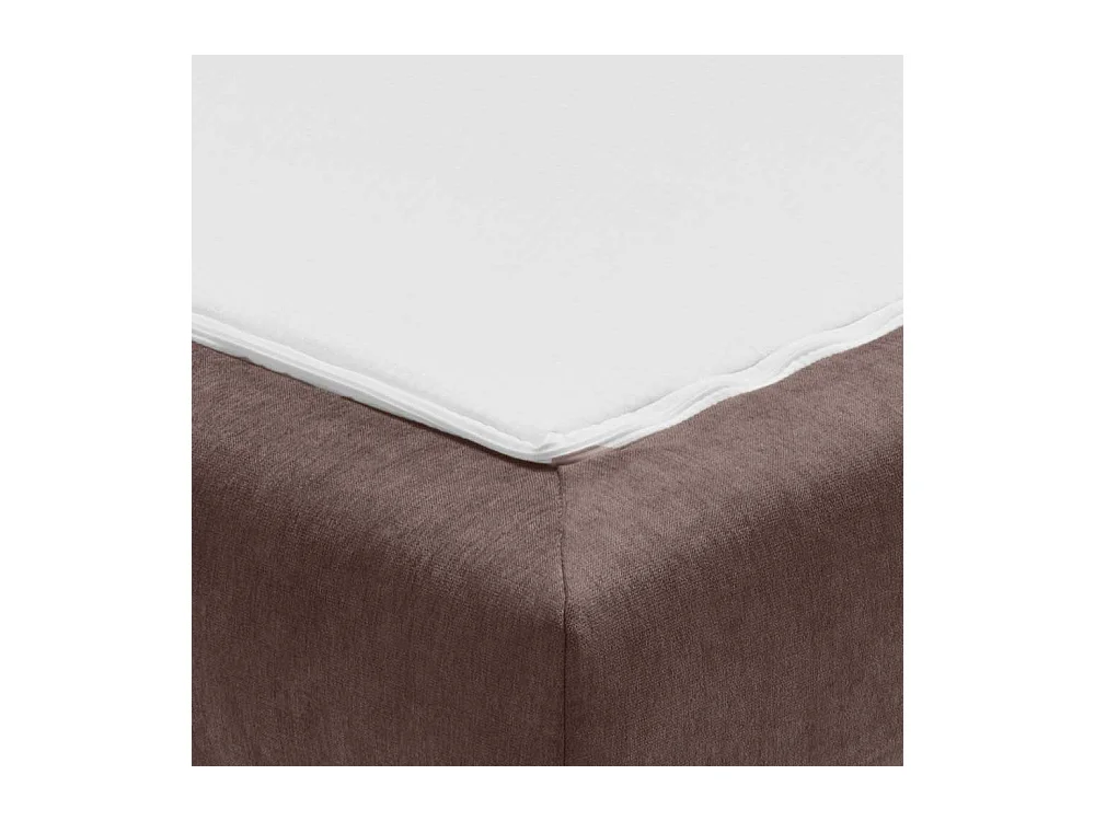 Bettcouch dunkelbraun mit Rücken Klappmechanik 45 cm Sitzhöhe
