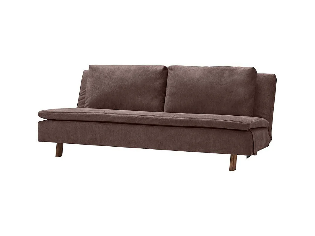 Bettcouch dunkelbraun mit Rücken Klappmechanik 45 cm Sitzhöhe