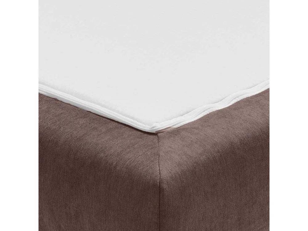 Bettcouch dunkelbraun mit Rücken Klappmechanik 45 cm Sitzhöhe