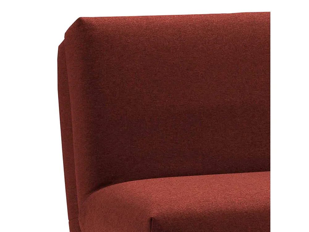 Couchbett in Dunkelrot Faltmechanik
