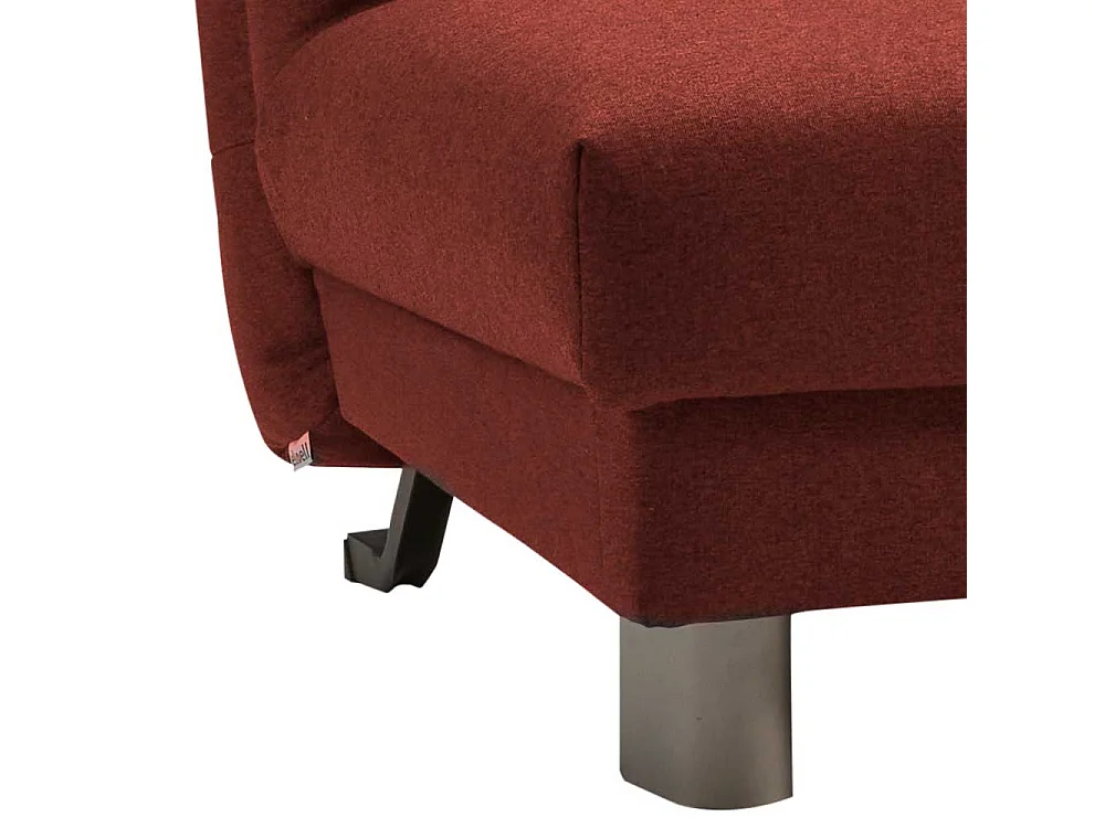 Couchbett in Dunkelrot Faltmechanik