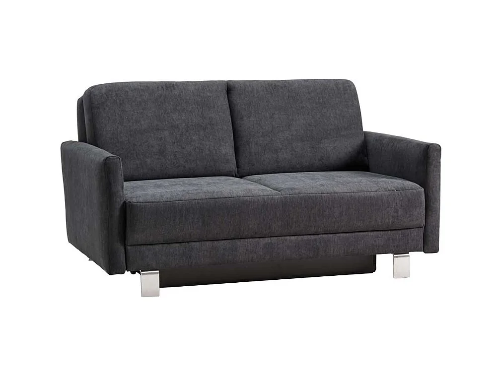 Ausziehsofa in Blaugrau Microvelour Made in Germany