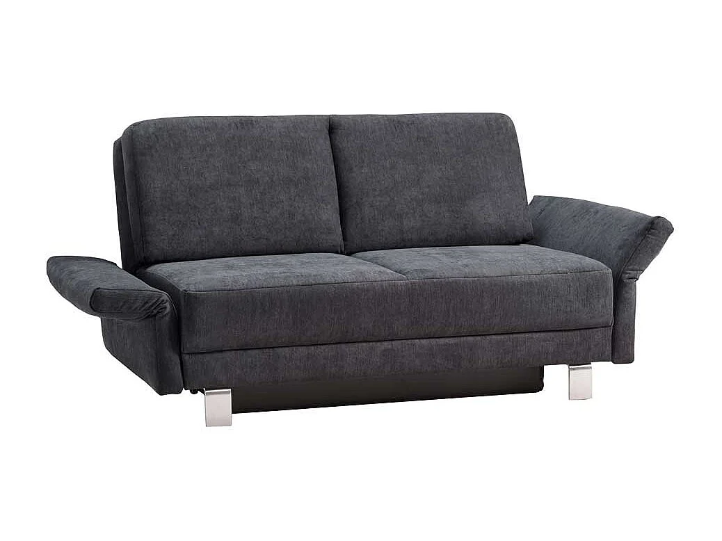 Ausziehsofa in Blaugrau Microvelour Made in Germany