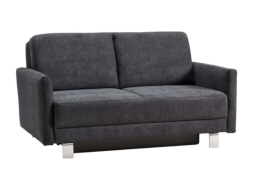 Ausziehsofa in Blaugrau Microvelour Made in Germany