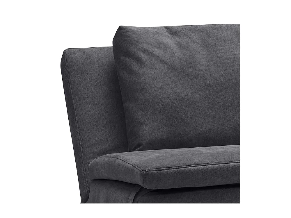 Sofa Bett Graublau in modernem Design Rücken Klappmechanik