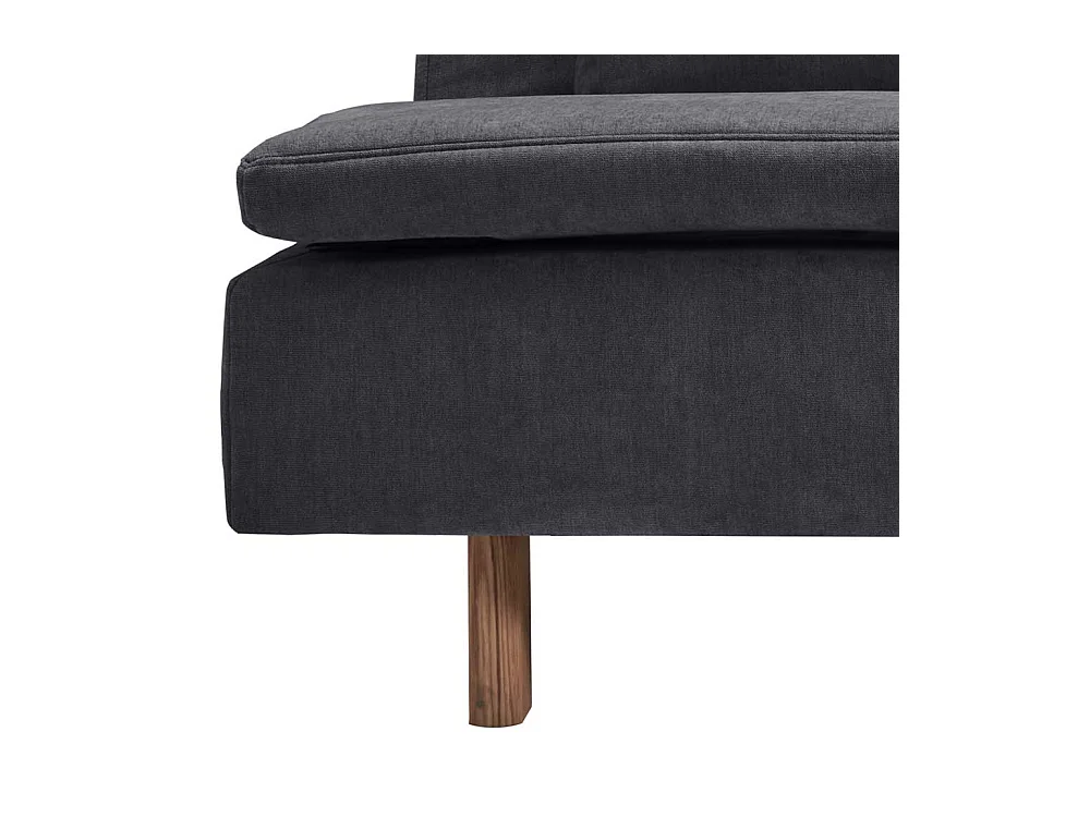 Sofa Bett Graublau in modernem Design Rücken Klappmechanik