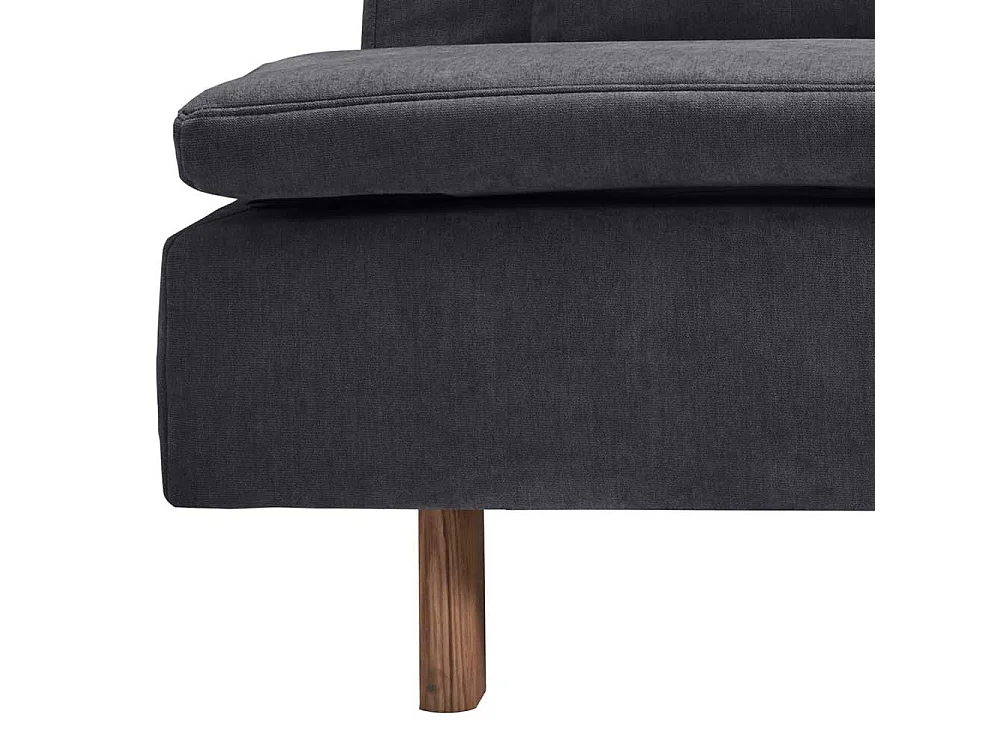 Sofa Bett Graublau in modernem Design Rücken Klappmechanik