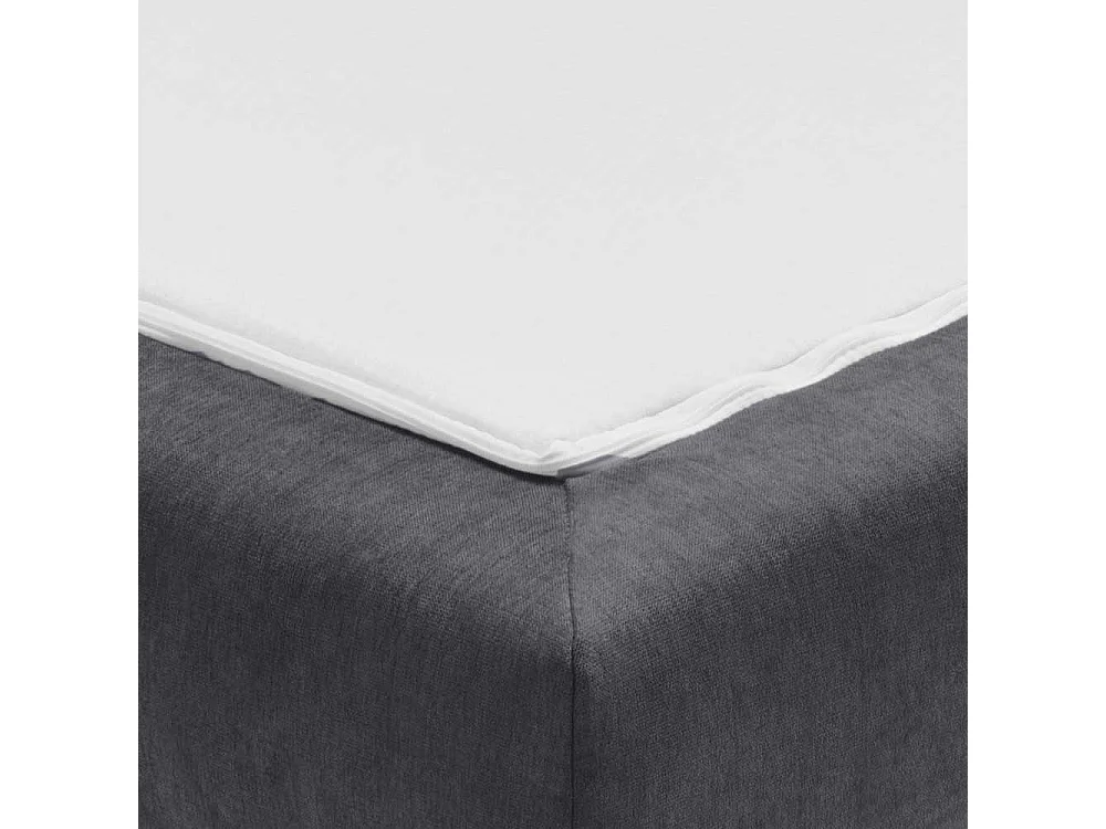 Sofa Bett Graublau in modernem Design Rücken Klappmechanik