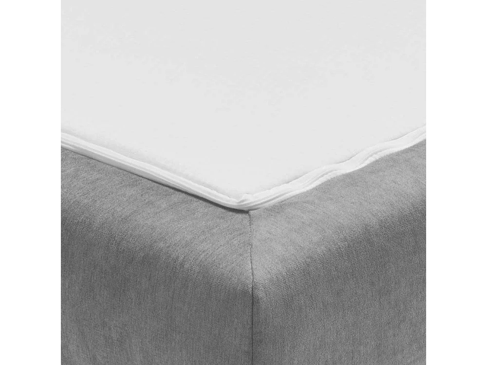 Ausklappbares Sofa grau aus Microvelour modernem Design
