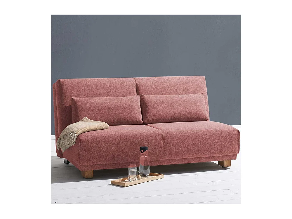 Klappsofa in Rosa Stoff Made in Germany