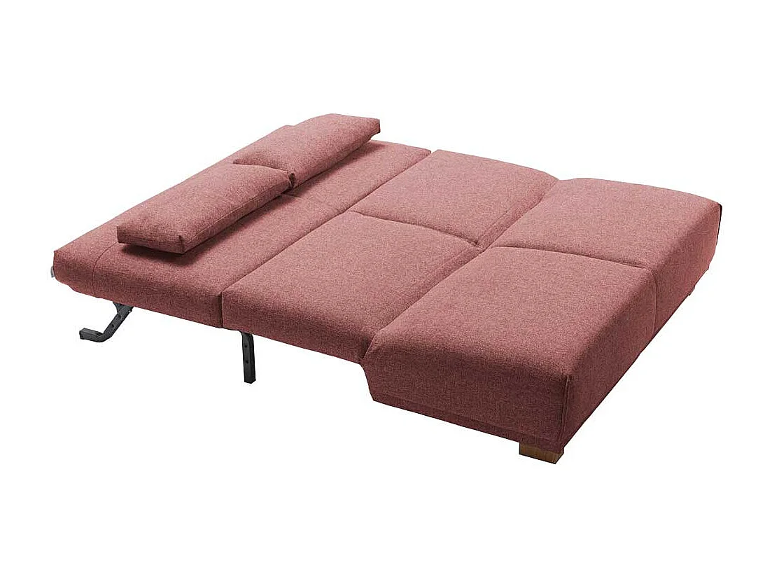 Klappsofa in Rosa Stoff Made in Germany