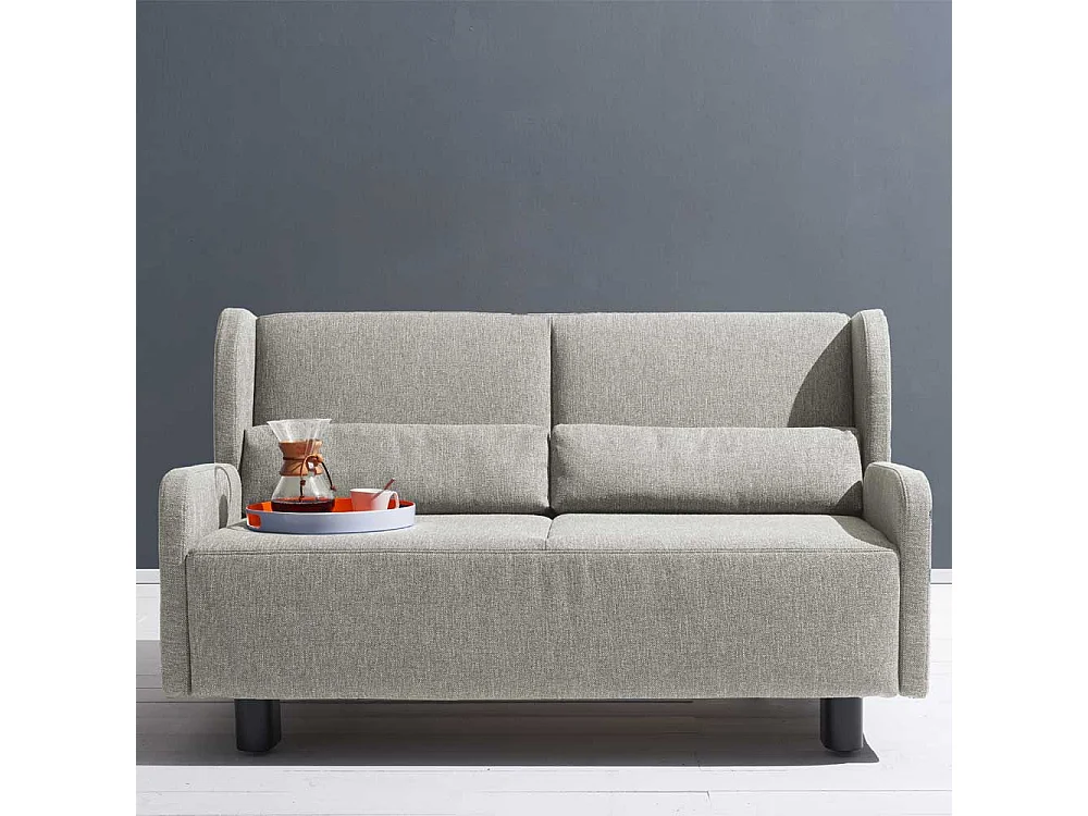 Schlafsofa in Beige Webstoff Made in Germany