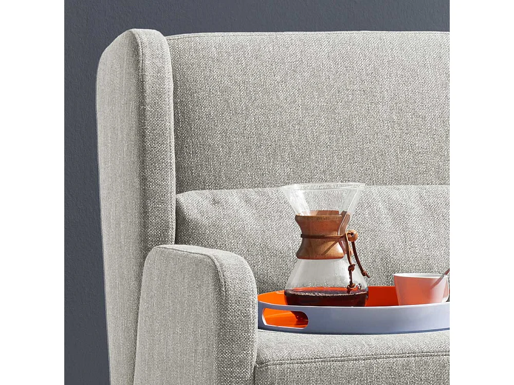 Schlafsofa in Beige Webstoff Made in Germany