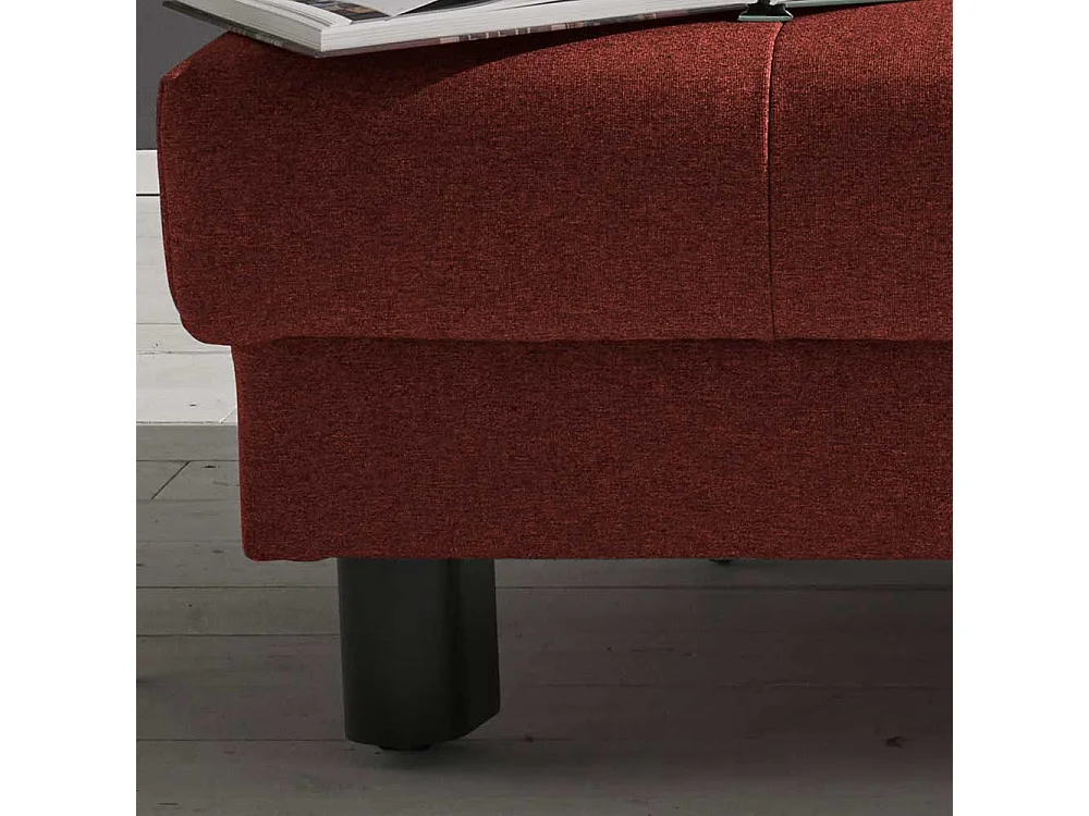 Funktionssofa in Dunkelrot Schlaffunktion