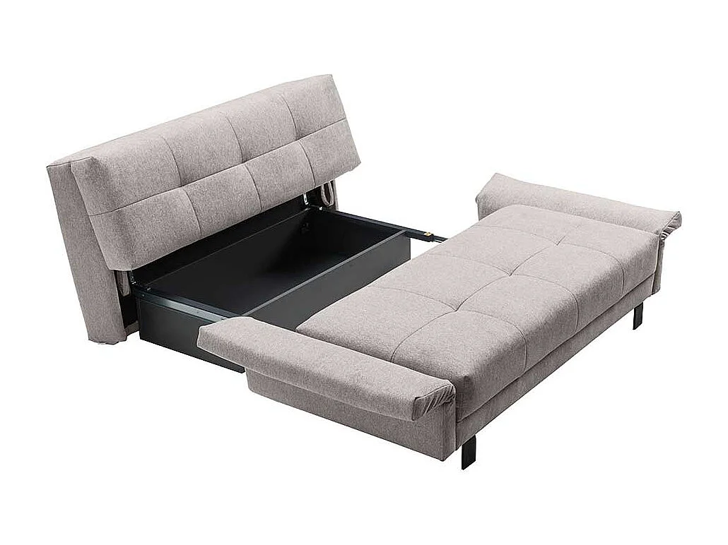 Zweisitzer Schlafsofas mit Faltmechanik Flachgewebe