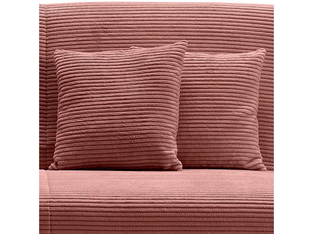 Verwandlungssofa aus Cord und Metall Faltmechanik