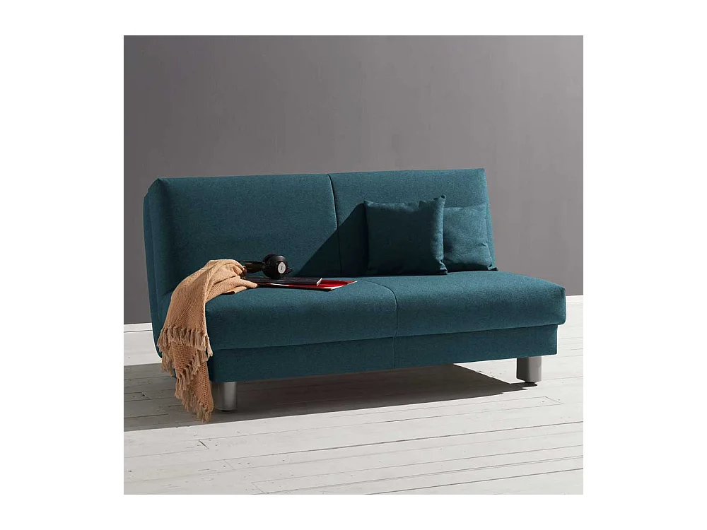 Klappsofa in Petrol Schlaffunktion