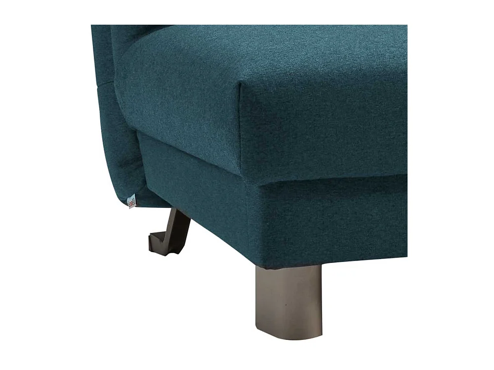 Klappsofa in Petrol Schlaffunktion