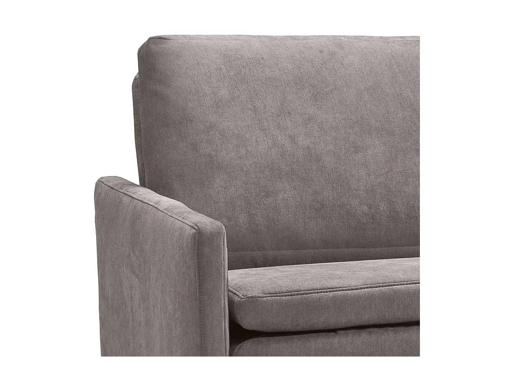 Liegesofa modern Beigegrau Made in Germany Microvelour