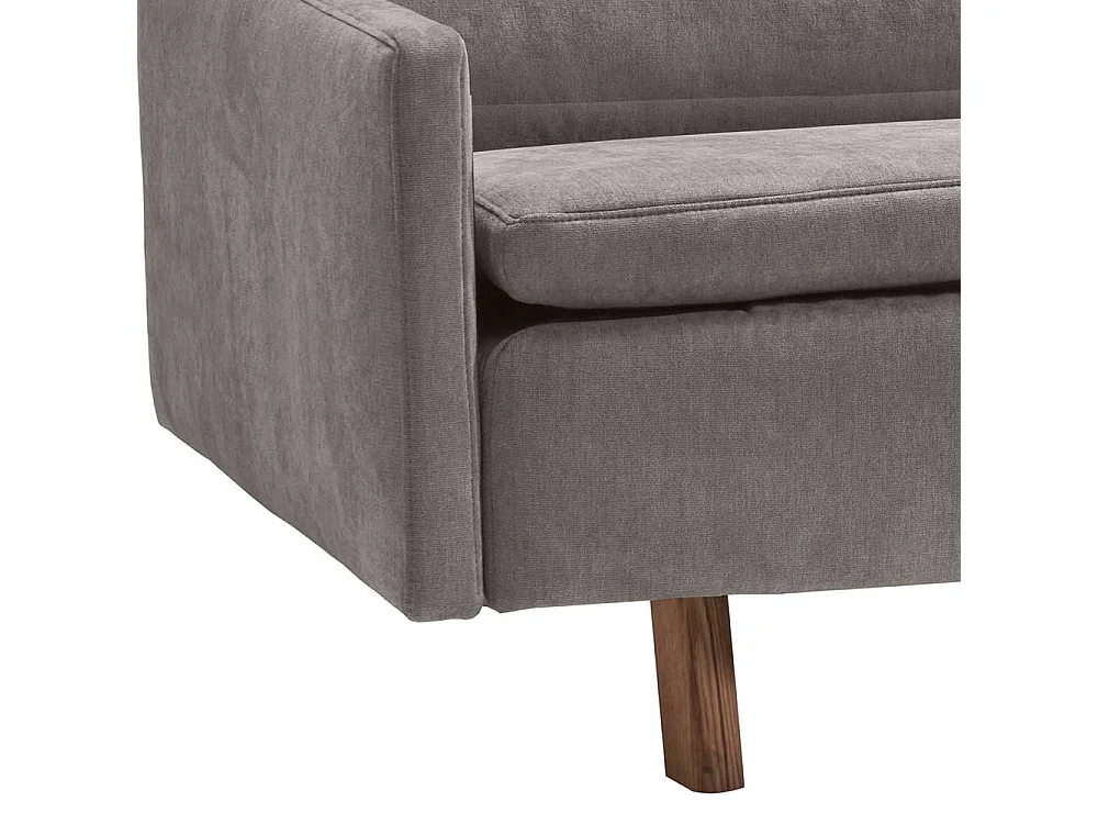 Liegesofa modern Beigegrau Made in Germany Microvelour