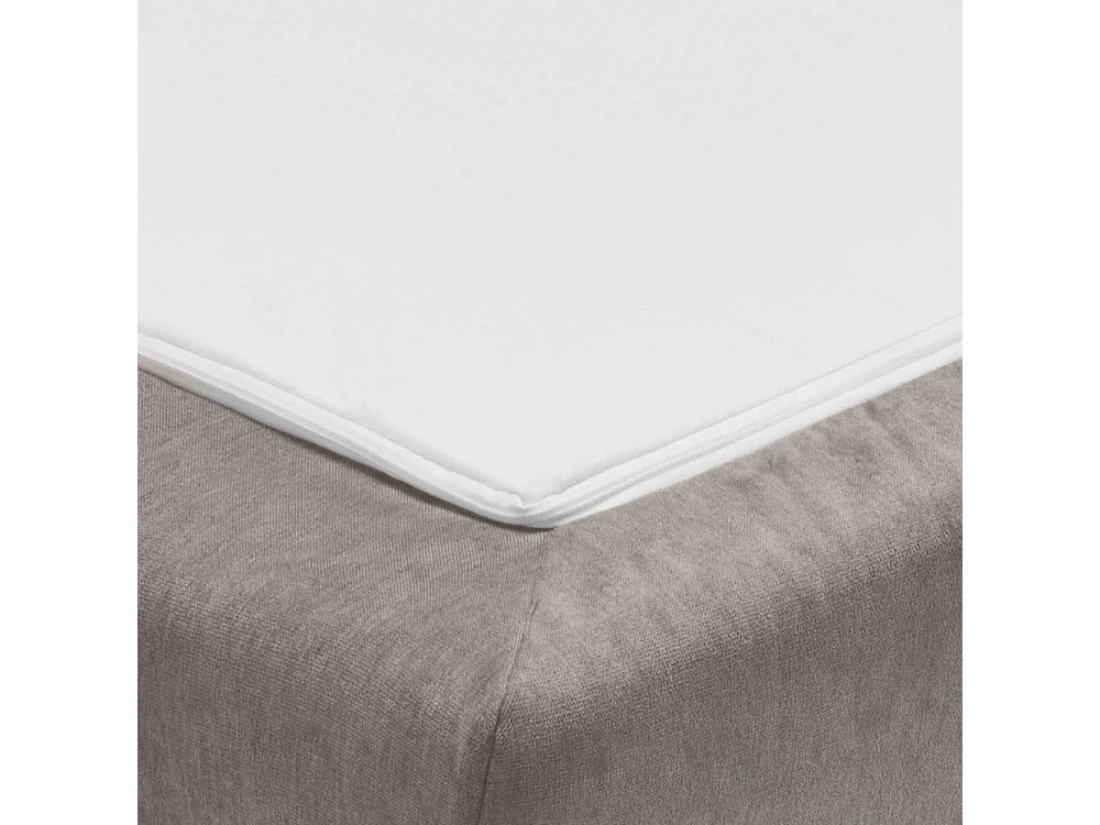 Liegesofa modern Beigegrau Made in Germany Microvelour