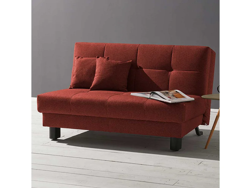 Funktionssofa in Dunkelrot Schlaffunktion