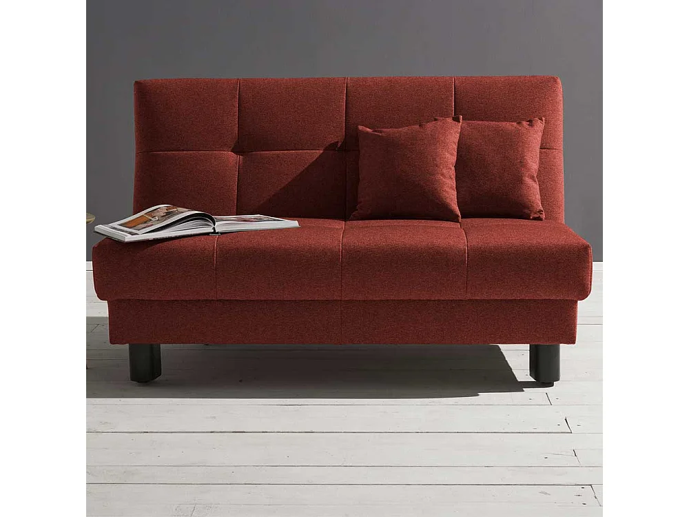 Funktionssofa in Dunkelrot Schlaffunktion