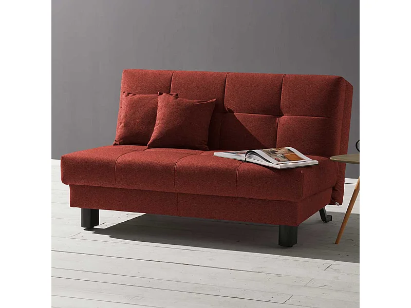 Funktionssofa in Dunkelrot Schlaffunktion