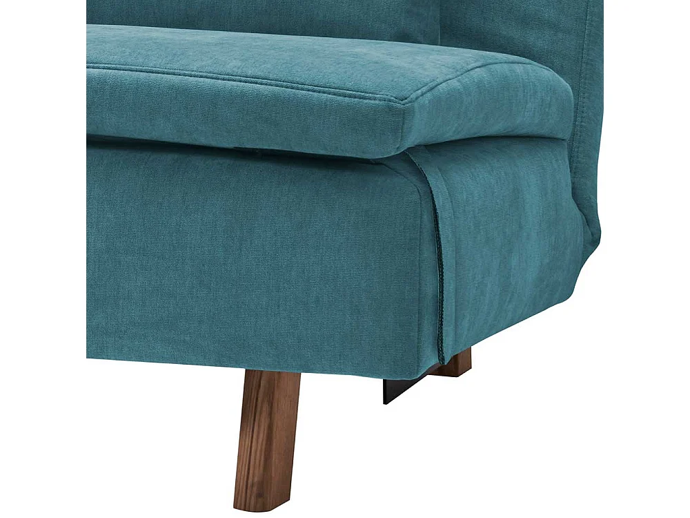 Sofa Bett Petrol modern Made in Germany Microvelour