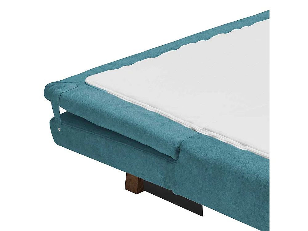 Sofa Bett Petrol modern Made in Germany Microvelour