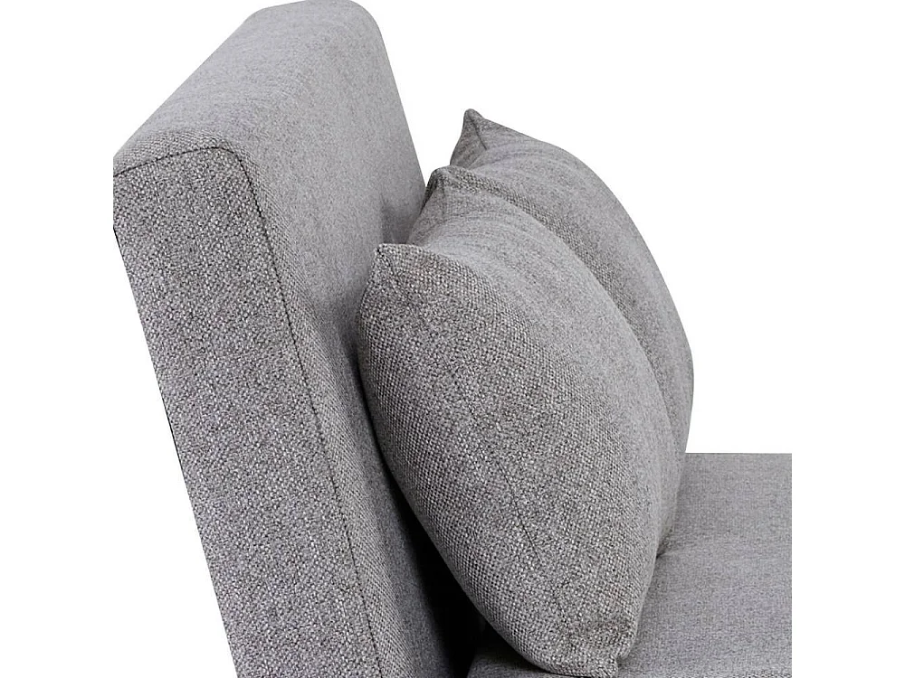 Funktionssofa Zweisitzer Sofa aus Webstoff mit Fußgestell aus Holz