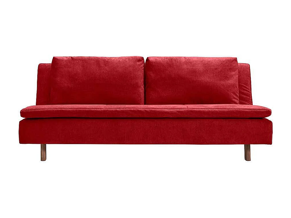 Schlafcouch rot in modernem Design Made in Germany