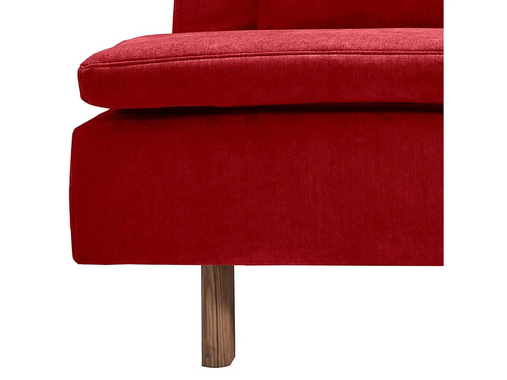 Schlafcouch rot in modernem Design Made in Germany