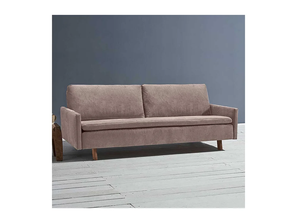 Ausklappbares Sofa Schlammfarben in modernem Design Microvelour